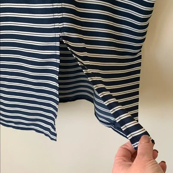 Abercrombie & Fitch Blue and White Boxy  Blouse Women’s SZ M - Picture 6 of 10